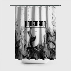 Шторка для душа LINDEMANN: Black Fire, цвет: 3D-принт