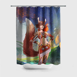 Шторка для душа Zoomorph PW, цвет: 3D-принт