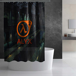 Шторка для душа Half-life 2 ALYX, цвет: 3D-принт — фото 2