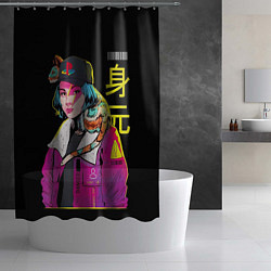 Шторка для душа 2К Girl, цвет: 3D-принт — фото 2