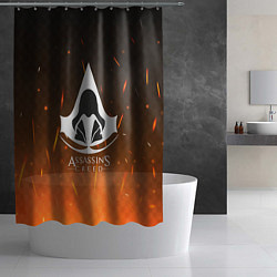 Шторка для душа Assasin's creed, цвет: 3D-принт — фото 2