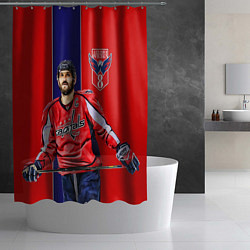 Шторка для душа Ovechkin Capitals, цвет: 3D-принт — фото 2