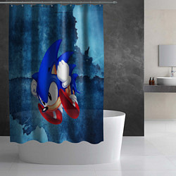 Шторка для душа Sonic, цвет: 3D-принт — фото 2