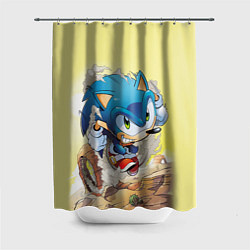 Шторка для душа SONIC, цвет: 3D-принт