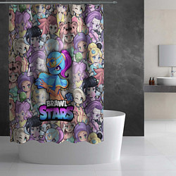 Шторка для душа BrawlStars Girls Oko, цвет: 3D-принт — фото 2