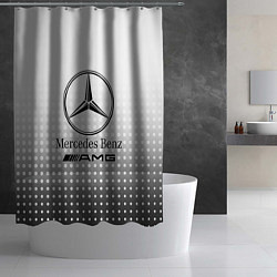 Шторка для душа Mercedes-Benz, цвет: 3D-принт — фото 2