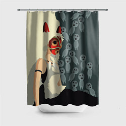 Шторка для душа Принцесса Мононоке, цвет: 3D-принт