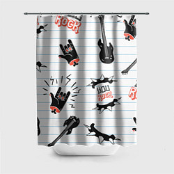 Шторка для душа Ты рокер, цвет: 3D-принт