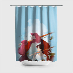 Шторка для душа Ученик чудовища, цвет: 3D-принт