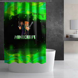 Шторка для душа Minecraft 1, цвет: 3D-принт — фото 2