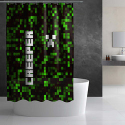 Шторка для душа MINECRAFT CREEPER, цвет: 3D-принт — фото 2
