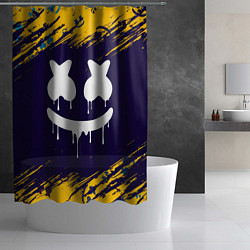 Шторка для душа MARSHMELLO МАРШМЕЛЛОУ, цвет: 3D-принт — фото 2