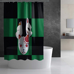 Шторка для душа Падшие ученики, выживший лис, цвет: 3D-принт — фото 2