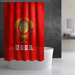 Шторка для душа USSR СССР, цвет: 3D-принт — фото 2