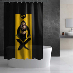 Шторка для душа Мот, цвет: 3D-принт — фото 2