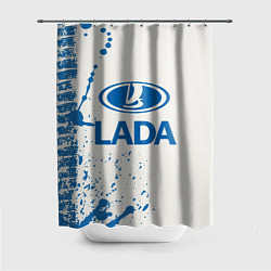 Шторка для душа LADA, цвет: 3D-принт