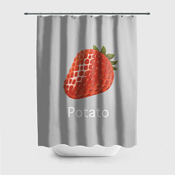 Шторка для душа Strawberry potatoes, цвет: 3D-принт