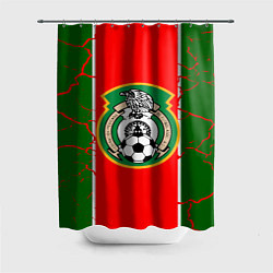 Шторка для душа Сборная Мексики, цвет: 3D-принт