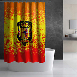 Шторка для душа Сборная Испании, цвет: 3D-принт — фото 2