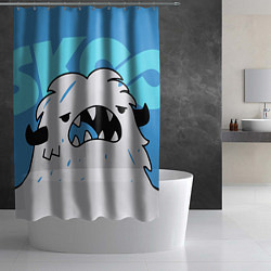 Шторка для душа SK8 the Infinity Скейт Ланги, цвет: 3D-принт — фото 2