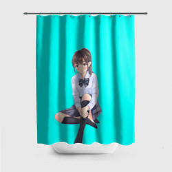 Шторка для душа Anime girl, цвет: 3D-принт