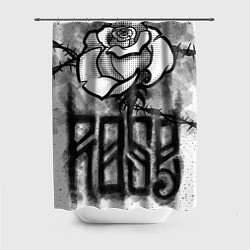 Шторка для душа Терновая роза, цвет: 3D-принт