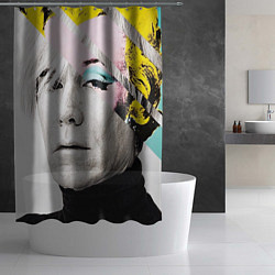 Шторка для душа Энди Уорхол Andy Warhol, цвет: 3D-принт — фото 2
