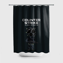 Шторка для душа CS GO COUNTER TERRORIS Z, цвет: 3D-принт