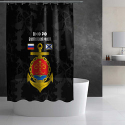 Шторка для душа Балтийский флот ВМФ России, цвет: 3D-принт — фото 2