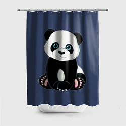 Шторка для душа Милая Панда Sweet Panda, цвет: 3D-принт