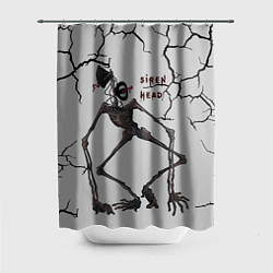 Шторка для ванной Сиреноголовый Игра Ужастик