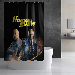 Шторка для душа Hobbs & Shaw, цвет: 3D-принт — фото 2