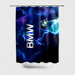 Шторка для душа BMW Синяя молния, цвет: 3D-принт