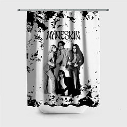 Шторка для душа Maneskin Монэскин, рок - группа, цвет: 3D-принт