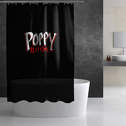 Шторка для душа Poppy Playtime: Logo, цвет: 3D-принт — фото 2