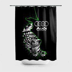 Шторка для душа Audi quattro череп, цвет: 3D-принт