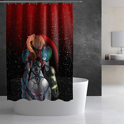 Шторка для душа Samus Aran Metroid Dread, цвет: 3D-принт — фото 2