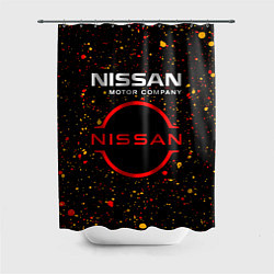 Шторка для душа NISSAN - Брызги, цвет: 3D-принт
