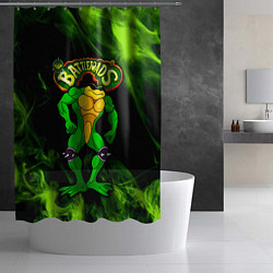 Шторка для душа Battletoads Rash, цвет: 3D-принт — фото 2