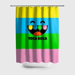 Шторка для душа Toca Boca Logo Тока Бока, цвет: 3D-принт