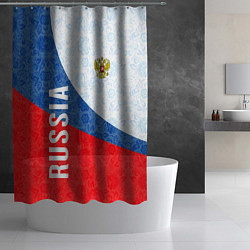 Шторка для душа RUSSIA SPORT STYLE РОССИЯ СПОРТИВНЫЙ СТИЛЬ, цвет: 3D-принт — фото 2