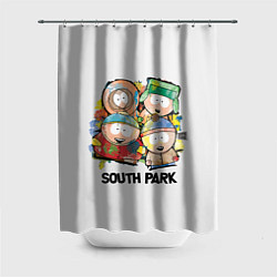 Шторка для душа South Park - Южный парк краски, цвет: 3D-принт