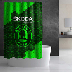 Шторка для душа SKODA Autosport - Графика, цвет: 3D-принт — фото 2