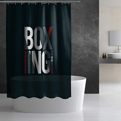 Шторка для душа Бокс - Boxing, цвет: 3D-принт — фото 2