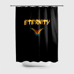 Шторка для душа Eternity бабочка, цвет: 3D-принт