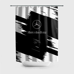 Шторка для душа Mercedes-Benz Текстура, цвет: 3D-принт