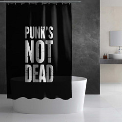 Шторка для душа PUNKS NOT DEAD Панки Живы, цвет: 3D-принт — фото 2