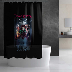 Шторка для душа Клинок, рассекающий демонов - плакат, цвет: 3D-принт — фото 2