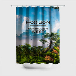 Шторка для душа Horizon Forbidden West Хоризон Запретный Запад, цвет: 3D-принт