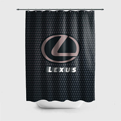 Шторка для душа LEXUS Lexus - Карбон, цвет: 3D-принт